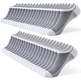 JOYNÉE 20 Pairs Men's No Show Socks: Low Cut, Ankle Socks