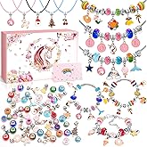 ZOOI Bracelet Making Kit for Girls, Friendship Charm Bracelet Making Kit, Arts and Crafts for Kids Girls Ages 8-12, Girl Toys Age 6-8, Jewelry Making Kit, Crafts Gifts for 6-12 Year Old Girl White