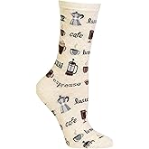 Hot Sox Women's Fun Food & Drink Novelty Crew Socks (1-Pair)