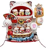 Maneki Neko Statue, Money Lucky Cat, Wealth Cat Figurine, Feng Shui Gifts, Feng Shui Decor, Bring Good Luck, Healthy, Wealth,招き猫