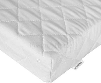 Feature Home Cot Bed Mattress 120x60x5 cm Removable Cover UK Fire Safe
