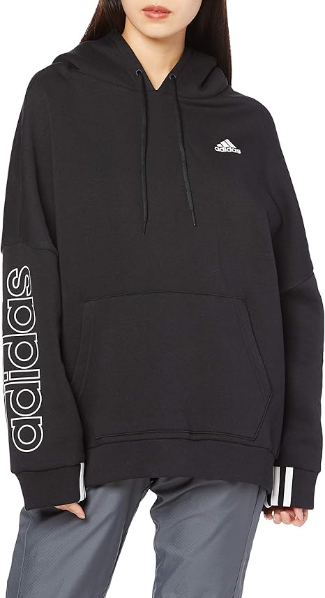 アディダス スウェット オーバーサイズ パーカー Ipe85 レディース ブラック Gc6978 日本 J S 日本サイズs相当 フィットネス トレーニング スウェット パーカー 通販 Amazon