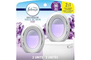 Febreze Bathroom Air Freshener, Odor-Fighting, Plug In Alternative, Air Fresheners for Home and Bathroom and Kitchen, Closet 