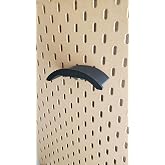 'Just Hanging' Headphone Hanger Holder, Compatible with IKEA SKADIS pegboard (Matte Black)