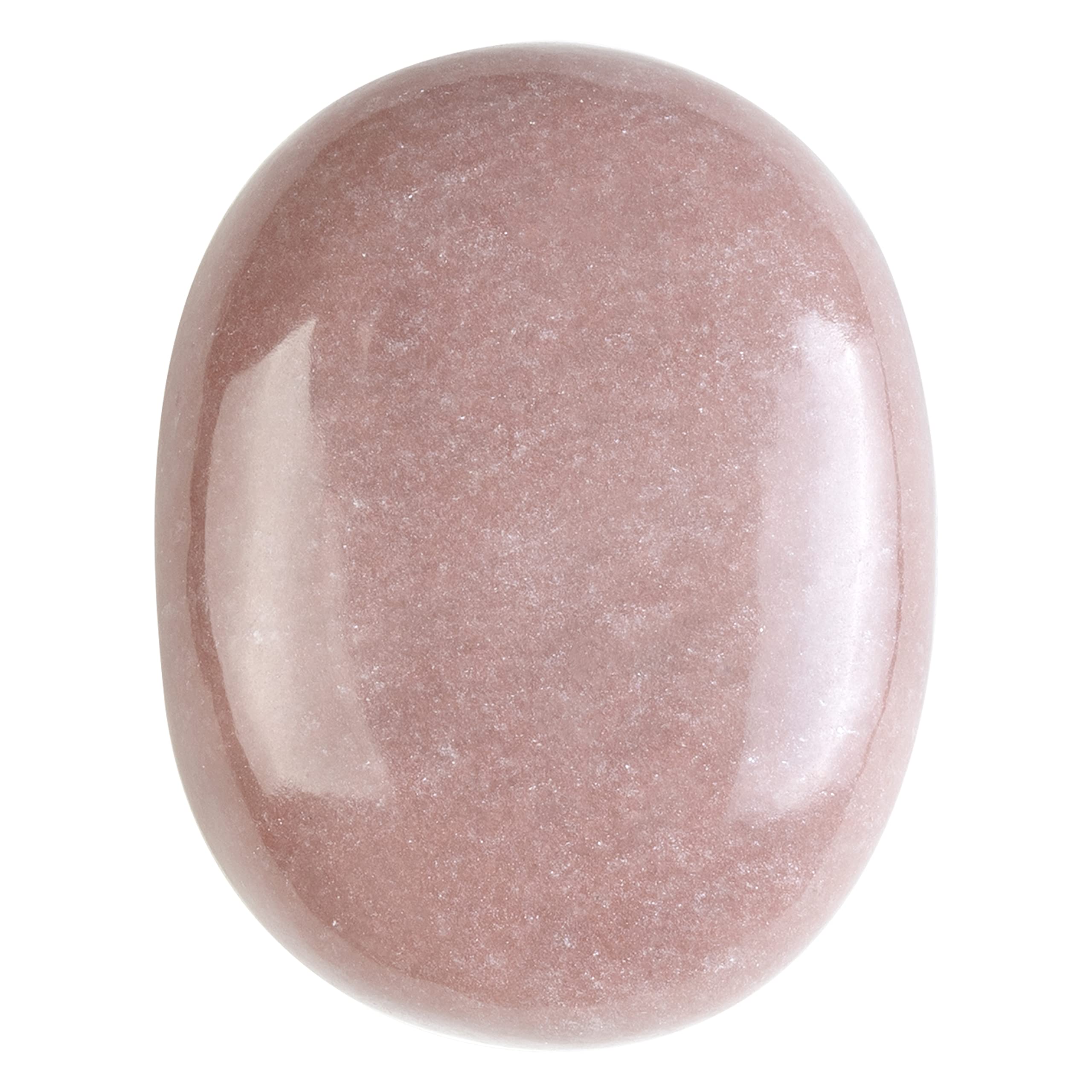 Crocon® Pink agate Large Oval Palm Stone Pocket Massage Worry Stones for Natural Body Chakra Balancing Reiki Healing Stones and Crystal Grid Healing Massage Spa Crystals