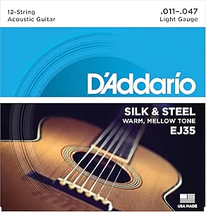 Acoustic Silk And Steel Guitar Strings 12-54 - Amazon Com D Addario Silk Steel 12 String Folk Ej35 011 047 Guitar Strings Musical Instruments