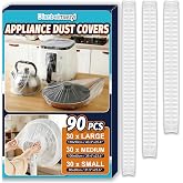 90 PCS Disposable Kitchen Small Appliance Dust Covers | Universal Clear Protectors for Air Fryer, Blender, Coffee Maker, Toaster Oven and More