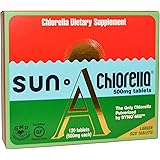 Sun Chlorella, Sun Chlorella A, 500 mg, 120 Tablets - 2pc