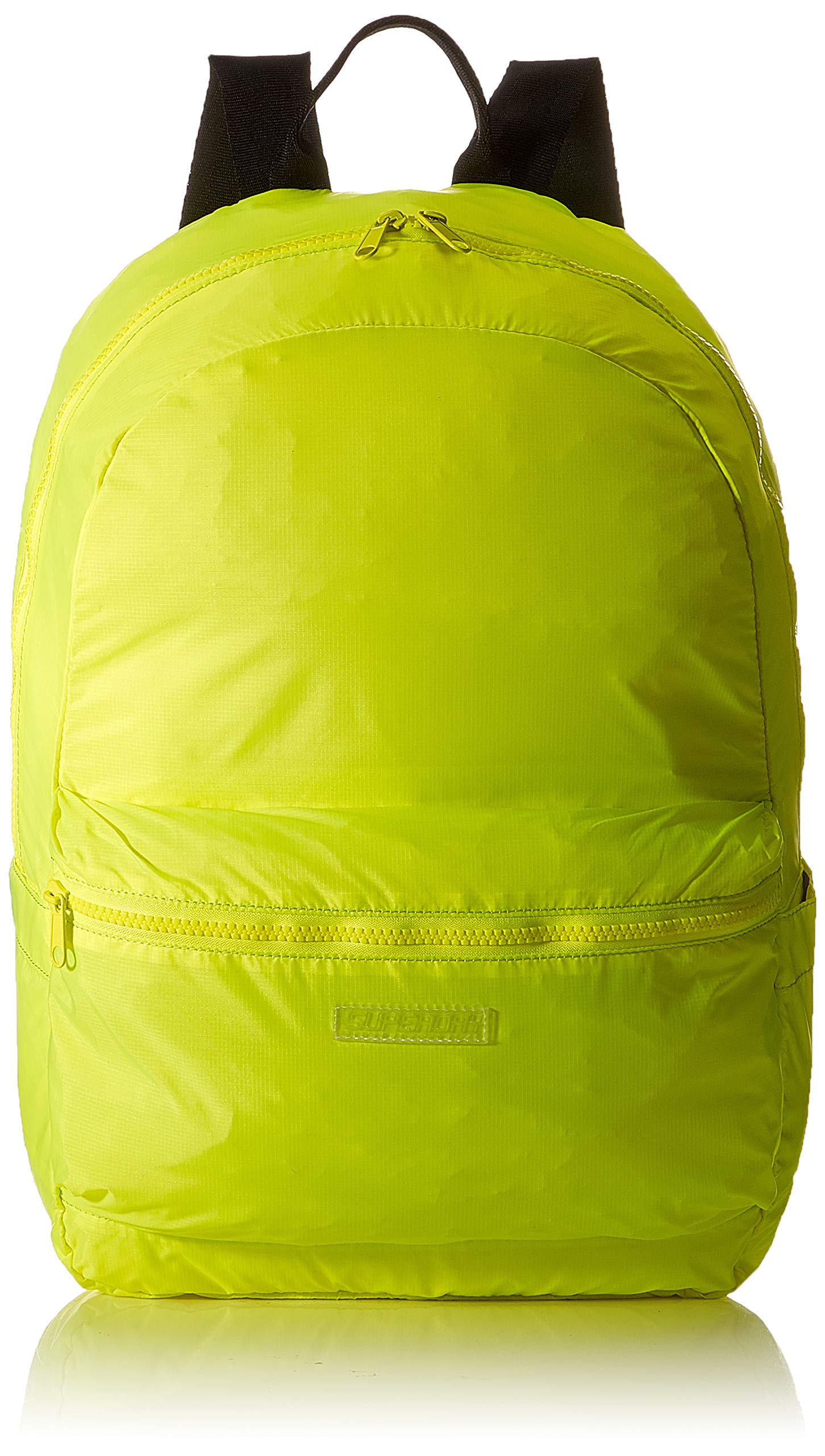 Superdry Pack Away Bag Women’s Backpack Handbag, Yellow (Neon Yellow), 13.5x43x30 Centimeters (B x H x T)