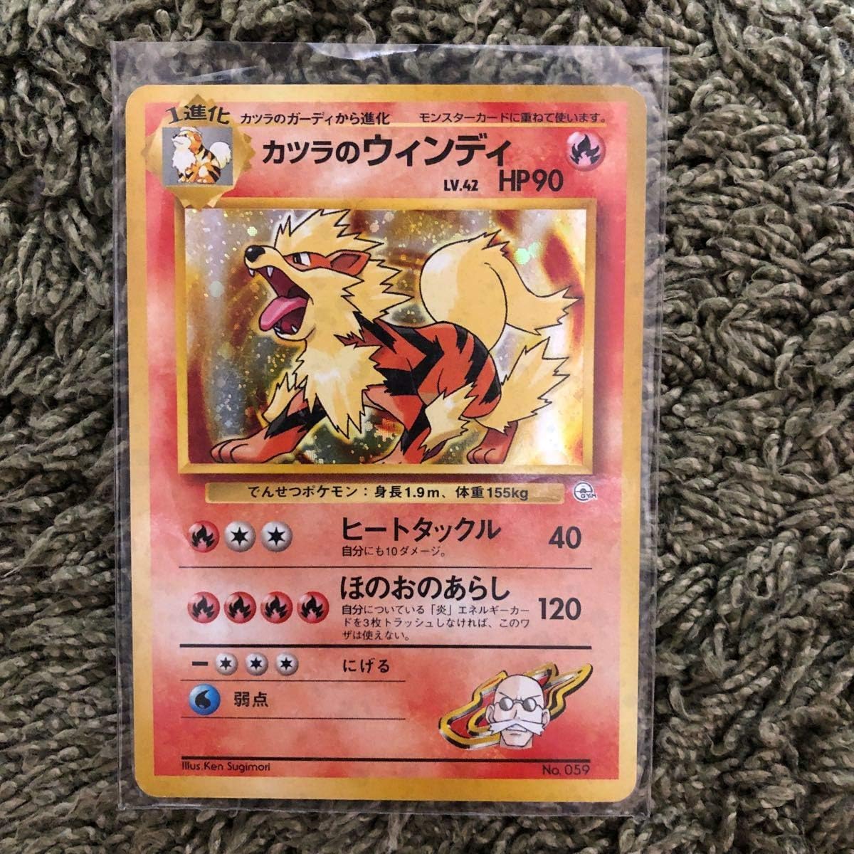 Amazon ポケモンカード 旧裏面 カツラのウィンディ マークなし 美品 希少 おもちゃ ホビー