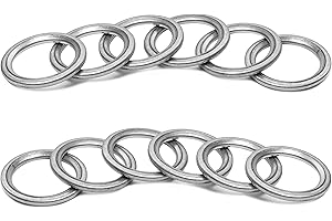 PRIME AVE Aluminium Oil Drain Plug Gaskets - 14mm Crush Washer for Leak Proof Sealing - Durable & Reliable Oil Plug Washer - Compatible with Audi & VW Part# N0138157 (Pack of 12)