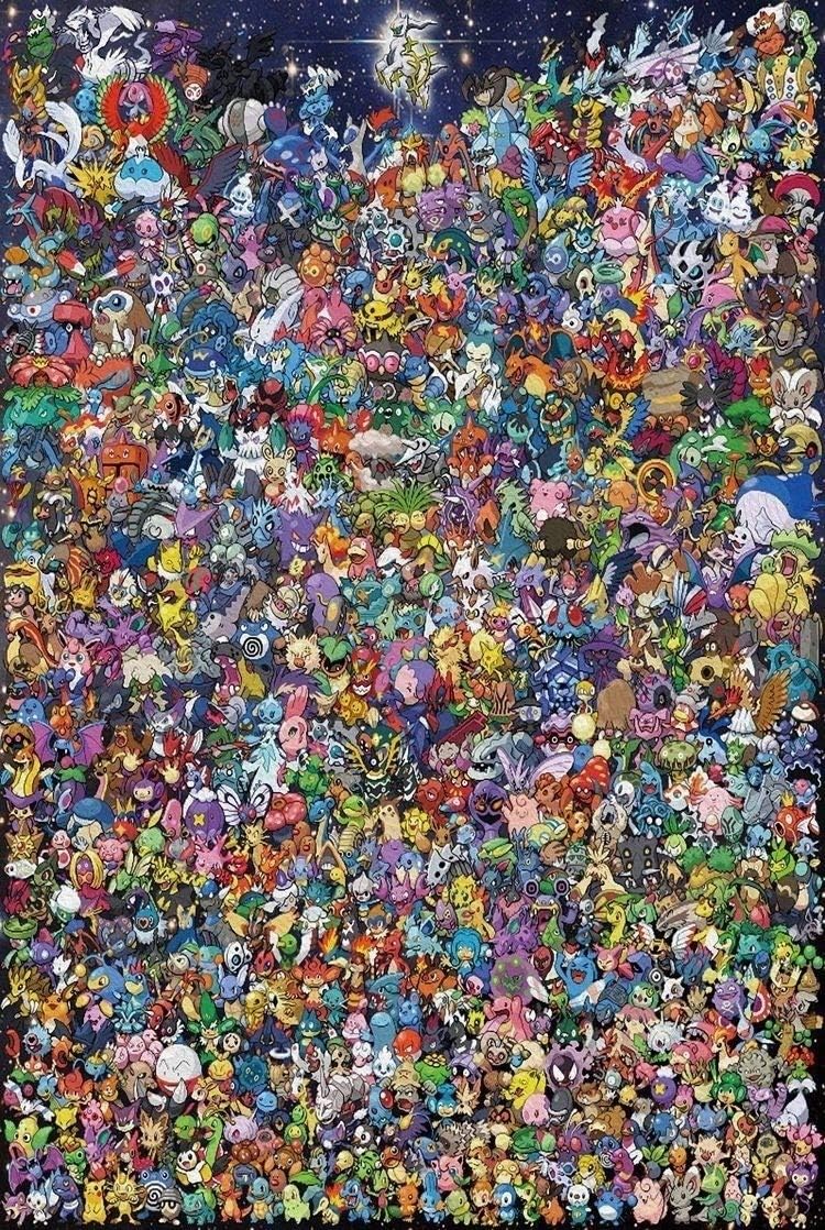YUBAIBA Wooden Puzzles 1000 Pieces,Pokemon Puzzles, Pokemon, Photo of The Elf, Adult Creative Gift Decompression Jigsaw Puzzles Cartoon Educational Toys for Children of Students