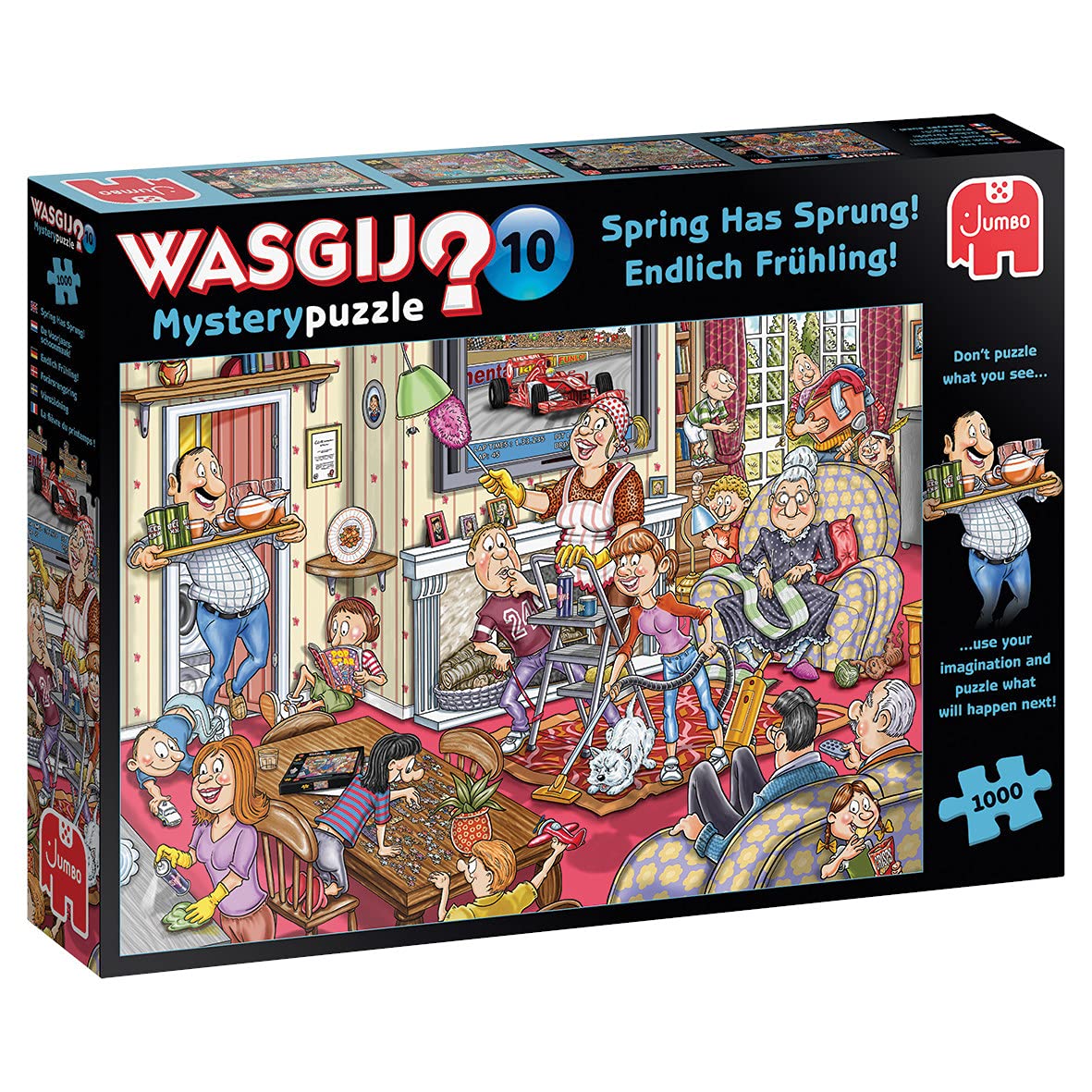 Jumbo 81905 Wasgij Mystery 10 Finally Spring Jigsaw Puzzle 1000 Pieces