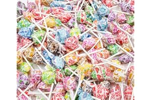 DONTY-TONTY DUM DUMS Original Mix Lollipops 2 lb – Bulk Bag, Suckers Hard Candy, Gluten Free Candies, Assorted Flavors, Individually Wrapped Pops (124 Pieces)
