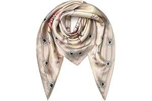 100% Pure Mulberry Silk Scarf 35" Large Square Lightweight Headscarf –Women’s Hair Wraps The shawl-With Gift Packed