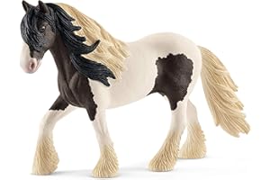 Schleich Farm World Tinker Stallion Horse Figurine - Realistic and Durable Farm Animal Toy Figure with Authentic Details, Fun and Imaginative Play for Boys and Girls, Gift for Kids Ages 3+