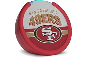 Amazon Echo Pop (newest model) | Officially Licensed NFL Limited-Edition | San Francisco 49ers ('25-26 Season Design)