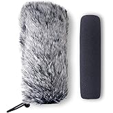 YOUSHARES Rode VideoMic Go Windscreen Deadcat and Foam Cover - Rode GO Mic Camera Microphone, Indoor Outdoor Microphone Wind Muff (2 Pack)