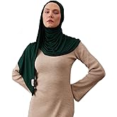 femple Modest Small Instant Premium Jersey Hijabs | For Muslim Women Pre-Sewn Head Scarf Wrap Hijabs