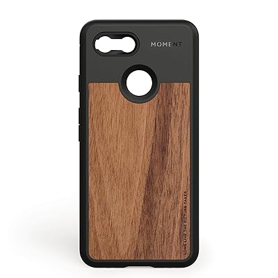 Moment Protective Pixel 3 XL Case - Durable Wrist Strap Friendly Case for Photography and Camera Lovers (Walnut Wood)