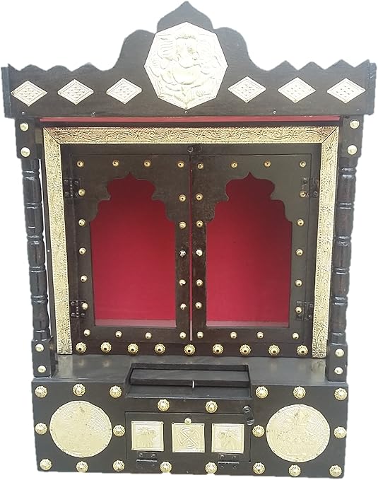 Amazon Com Dinesh Artesania De Madera Pulido Pooja Mandir Mandap