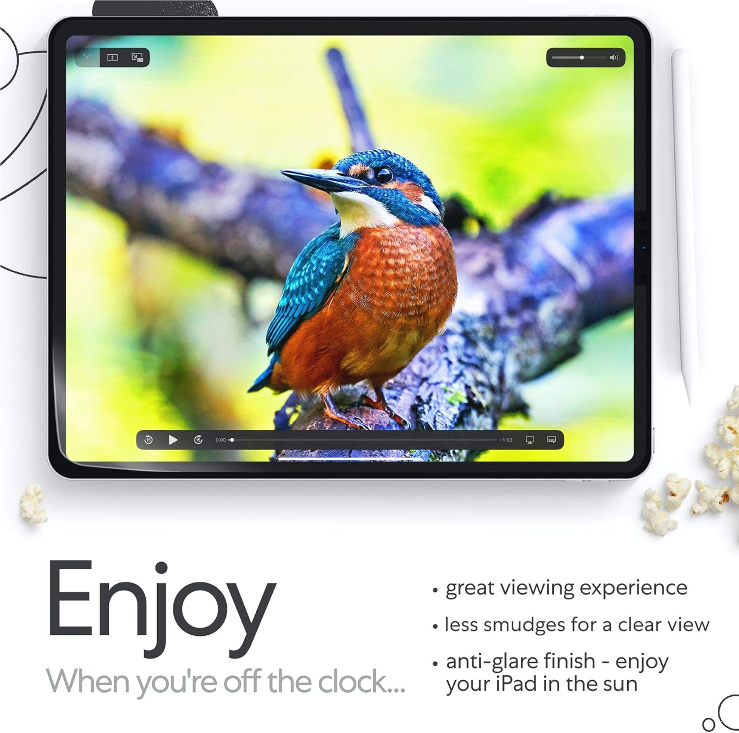 Paperlike with Nanodots (2 Pieces) for iPad Pro 2018 and 2020 12.9 Inch 3rd Generation Screen Protector Matte Paper Feel Write Draw