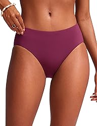 CRZ YOGA Bikini Bottoms for Women Mid Rise Full