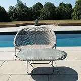 Dawsons Living Faux Rattan Bistro Set Choice of Colours Natural Clay view 4