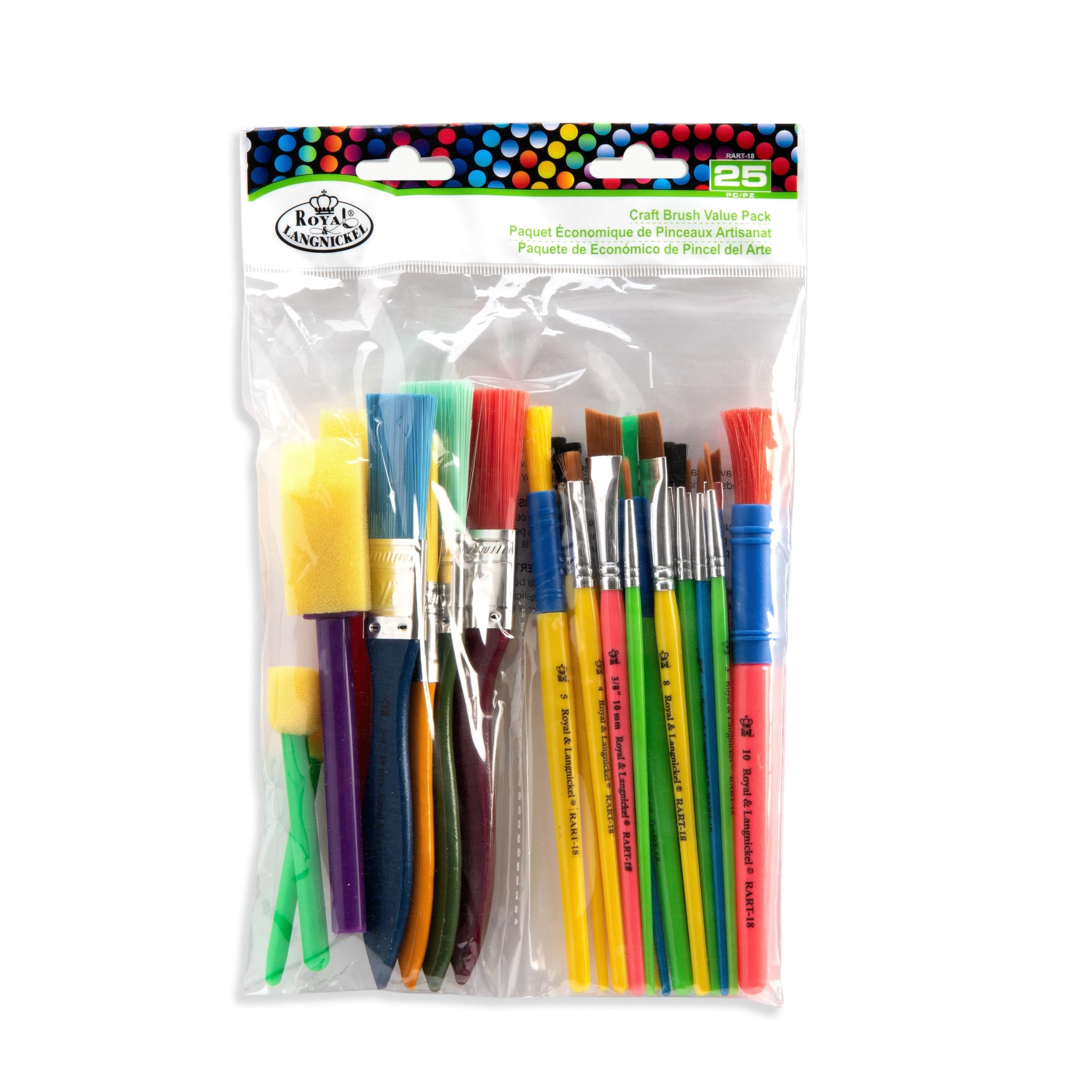 Royal and Langnickel RART-18 Craft Brush Value Pack (Pack of 25)