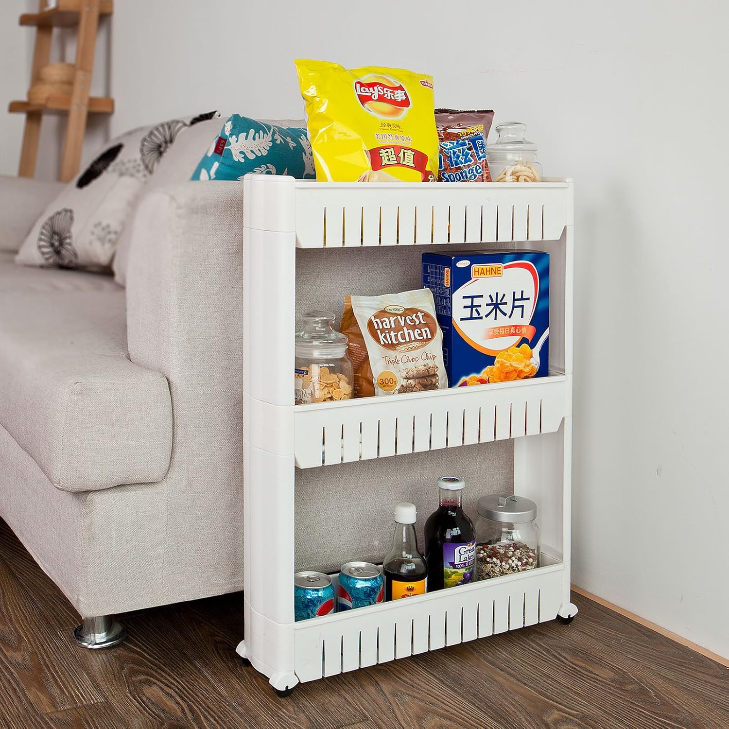 Adoraland Slide Out Storage Tower Amazoncouk Kitchen Home Adoraland Slide Out Storage Tower Amazoncouk Kitchen Home