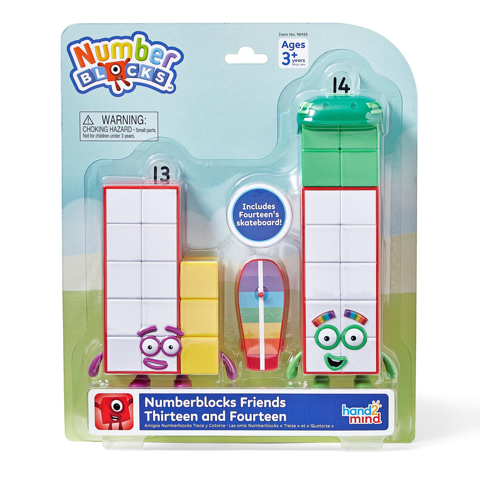 hand2mind Numberblocks Friends Thirteen and Fourteen Figures, Numbers for Toddlers, Math Toys for Kids 3-5, Small Figurines for Kids, Preschool Learning & Education Toys, Birthday Gifts for Kids