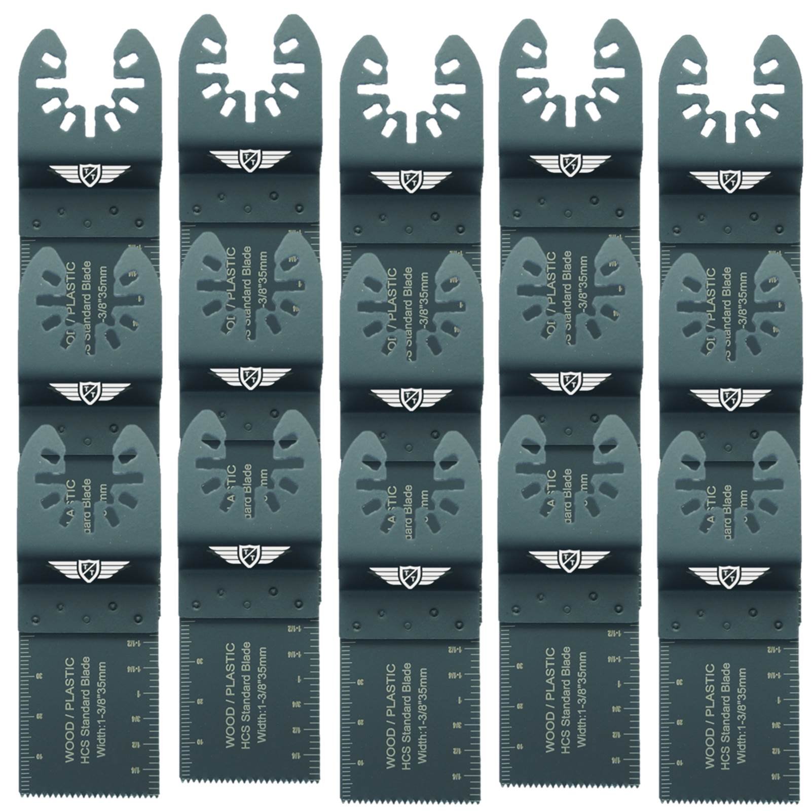 15 x 35mm TopsTools FA35F_15 Wood Fast Fit Blades Compatible with Dewalt Stanley Black and Decker Bosch Fein (Non-StarLock) Makita Milwaukee Hitachi Parkside Ryobi Worx Workzone Multitool Accessories