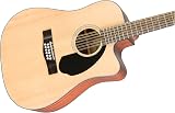Fender CD-60SCE 12-String Dreadnought Walnut Fingerboard Natural view 5