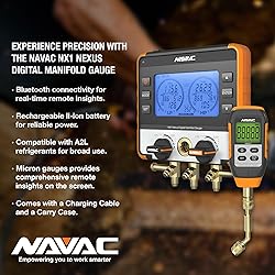 NAVAC NX1V Nexus Digital Manifold Gauge - Bluetooth