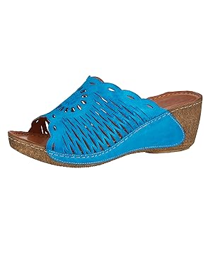 Gemini Damen Pantolette mit aufwendiger Perforation
