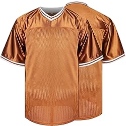 Blank Football Jerseys Mesh Athletic Football Shirt