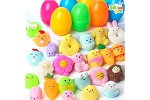 JOYIN Mochi Lot de 24 œufs de Pâques pré-remplis pour la chasse aux œufs de Pâques, panier pour enfants, prix de salle de cla