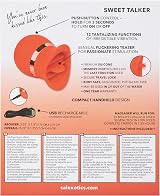 CalExotics French KISS Sweet TALKER Vibrator 12 Functions Rechargeable Discreet view 5