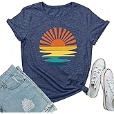 BLACKMYTH Women Sunshine Shirts Cute Graphic Tee Tops