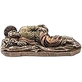 Veronese Design 6 1/4 Inch Sleeping Saint Joseph Cold Cast Resin Bronze Finish Sculpture