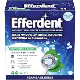 efferdent Denture Cleaner Tablets, Minty Fresh &amp; Clean, 44 Count | Retainer Cleaner, Use Daily To Clean Dental Appliances, Full Plate Dentures, Aligners &amp; Mouth Guards
