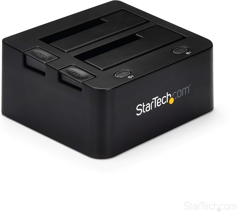 StarTech Dual-Bay USB 3.0 SATA IDE Hard Drive Docking Station 2.5/3.5 SSD HDD