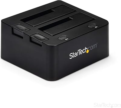 StarTech Dual-Bay USB 3.0 SATA IDE Hard Drive Docking Station 2.5/3.5 SSD HDD