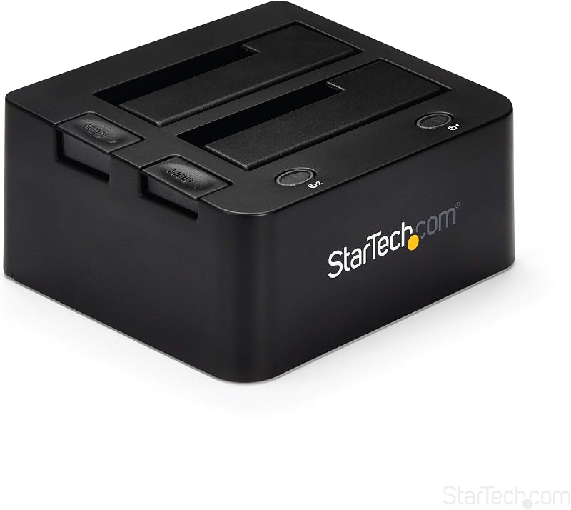 StarTech Dual-Bay USB 3.0 SATA IDE Hard Drive Docking Station 2.5/3.5 SSD HDD