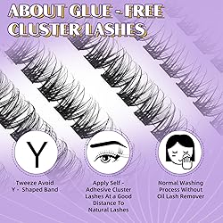 Self Adhesive Eyelashes SA02 48 PCS Reusable
