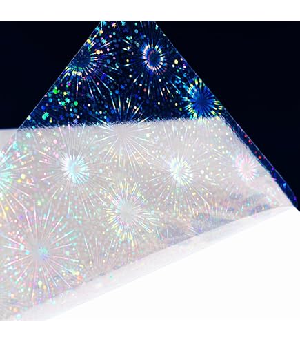 Livelynine Clear Holographic Contact Paper – 15.8” X 78.8” Self-Adhesive Laminate Roll, Waterproof & Removable For Crafts, Books, Cabinets & More