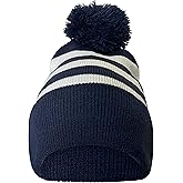 COUVER Striped Knit Warm Beanie with or Without Pom Pom Winter Hats