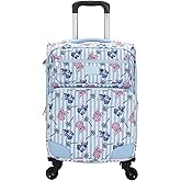 Bioworld Disney Stitch & Angel Ice Cream Blue 20" Adult Softside Rolling Luggage
