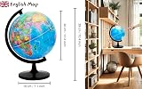 EXERZ World Globe 30cm Political Map Self-Assembly Educational Globe view 2