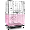 Shappy Large Bird Cage Seed Catcher,Bird Cage Cover Net Skirt Guard,Adjustable Soft Airy Mesh Net for Parrot Parakeet Macaw(118 x 15 Inch/ 300 x 37 cm,Light Pink)